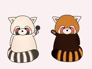 Banana5 (5c1ece8f665a3)さんのレッサーパンダのキャラクターデザインへの提案