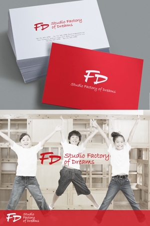 YOO GRAPH (fujiseyoo)さんのダンス・音楽・アート・ミュージカル教室　「Studio Factory of Dreams」のロゴの作成への提案