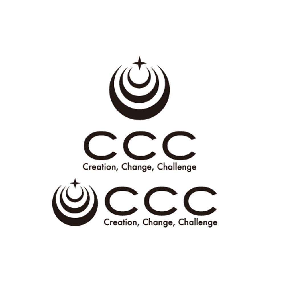 「CCC(Ｃreation, Change, Challenge)」のロゴ作成