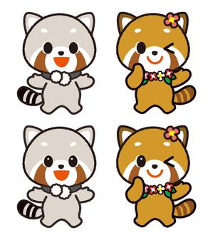 イラストレーターしまこ (shimakoinfo)さんのレッサーパンダのキャラクターデザインへの提案