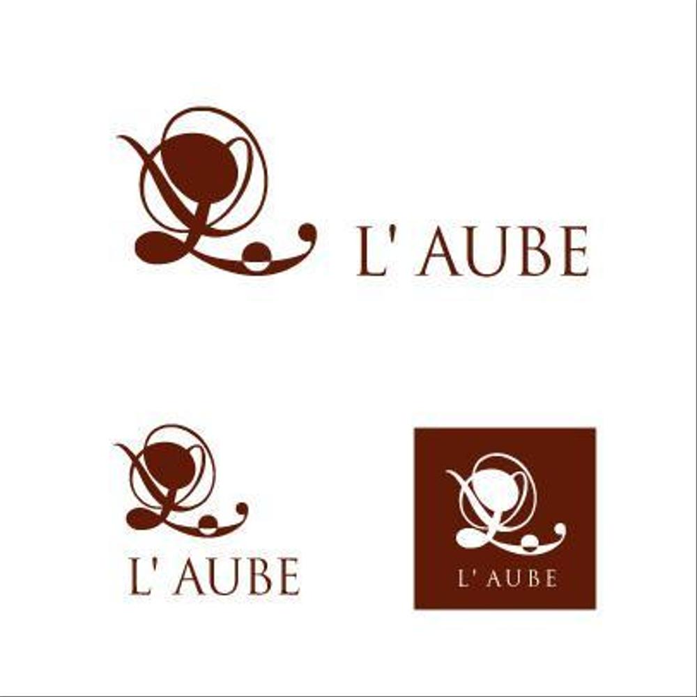 「l'aube」のロゴ作成