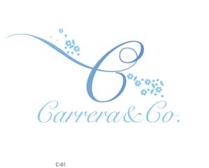 arc design (kanmai)さんのエステサロンを店舗展開する「Carrera&Co.」のロゴ作成への提案