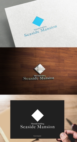 athenaabyz ()さんの民泊事業「Matsuki building-Seaside Mansion 松亀ビル-シーサイドマンション」のロゴ作成への提案