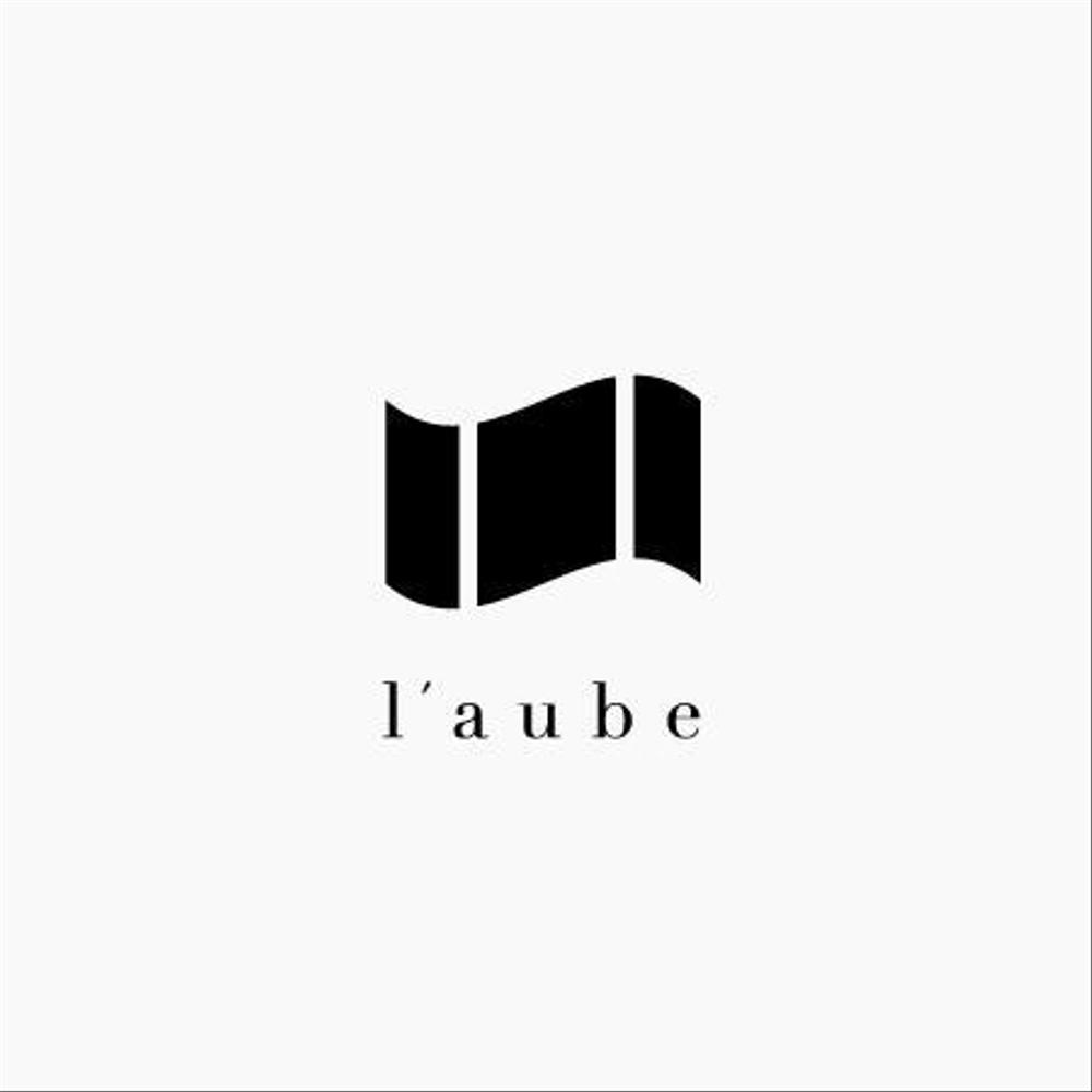 「l'aube」のロゴ作成