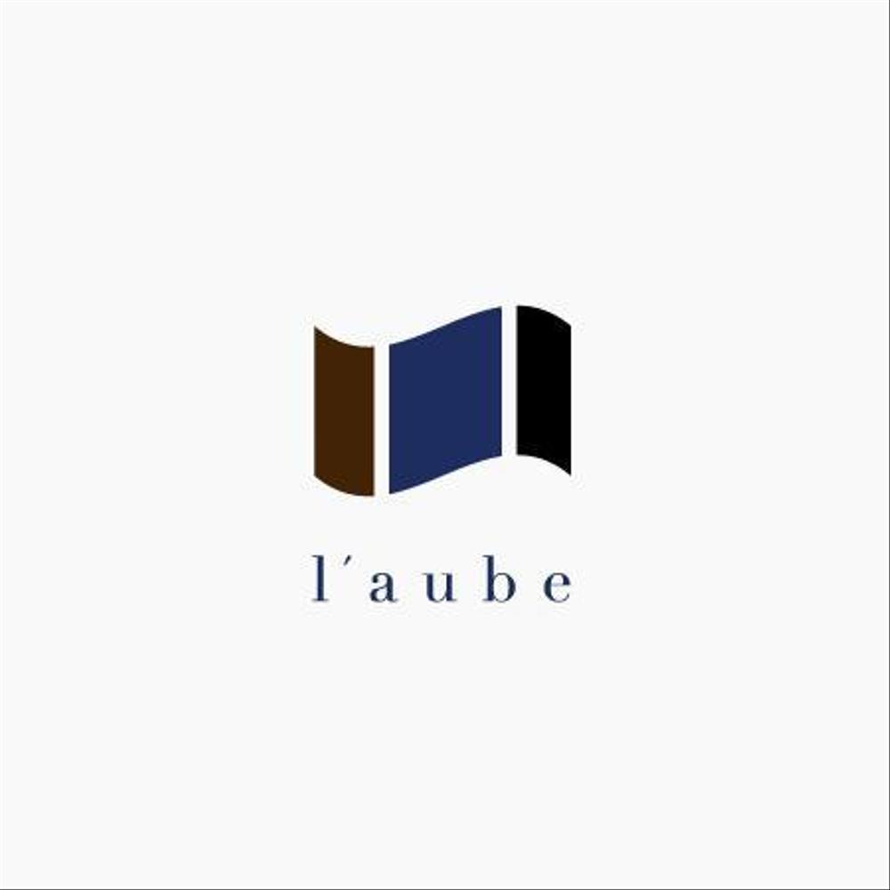 「l'aube」のロゴ作成