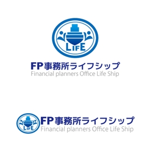 topon55さんの「FP事務所ライフシップ　（Financial planners Office Life Ship）」のロゴ作成への提案
