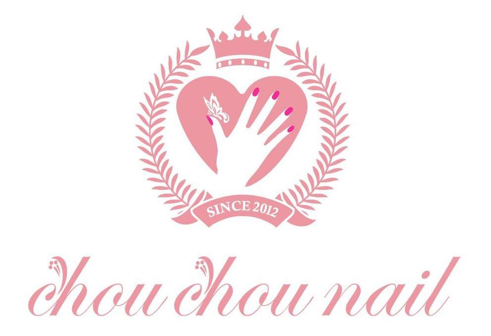 「chou chou nail」のロゴ作成