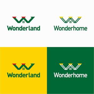 DeeDeeGraphics (DeeDeeGraphics)さんの不動産＆住宅会社「ワンダーランド」のブランドロゴのリメイクへの提案