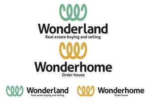 なべちゃん (YoshiakiWatanabe)さんの不動産＆住宅会社「ワンダーランド」のブランドロゴのリメイクへの提案
