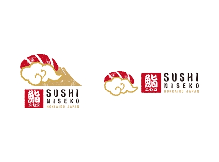 Picke Works (picke)さんのニセコのデリバリー寿司店「SUSHI NISEKO」のロゴへの提案