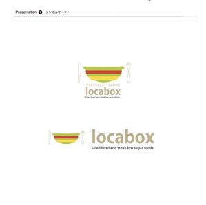 ブルー510 (blue510)さんの低糖質専門の飲食店「locabox」のロゴへの提案