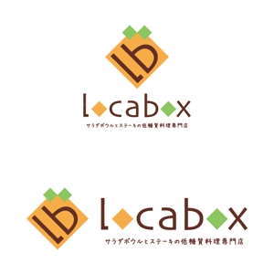 アップル (raincandys)さんの低糖質専門の飲食店「locabox」のロゴへの提案