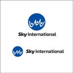 queuecat (queuecat)さんの人材派遣会社  sky international のロゴへの提案