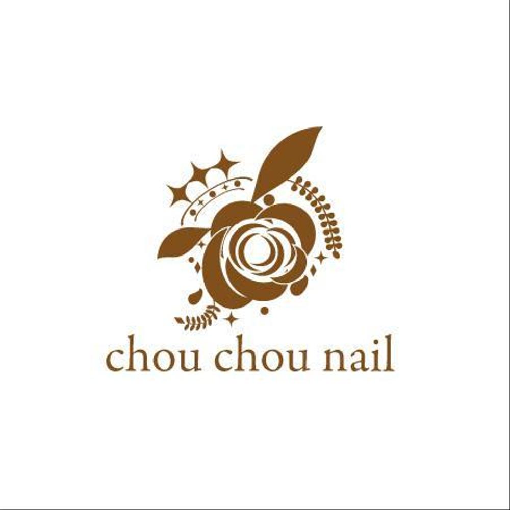 「chou chou nail」のロゴ作成