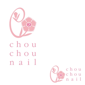 さんの「chou chou nail」のロゴ作成への提案