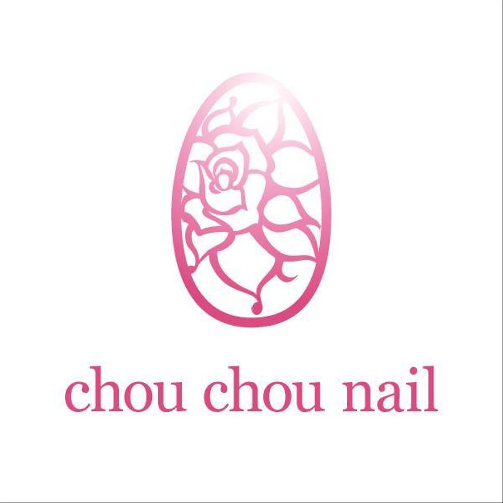 「chou chou nail」のロゴ作成