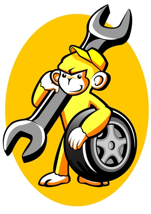 kyonsさんの自動車修理工場「グリース　モンキー」のイメージキャラクター制作への提案
