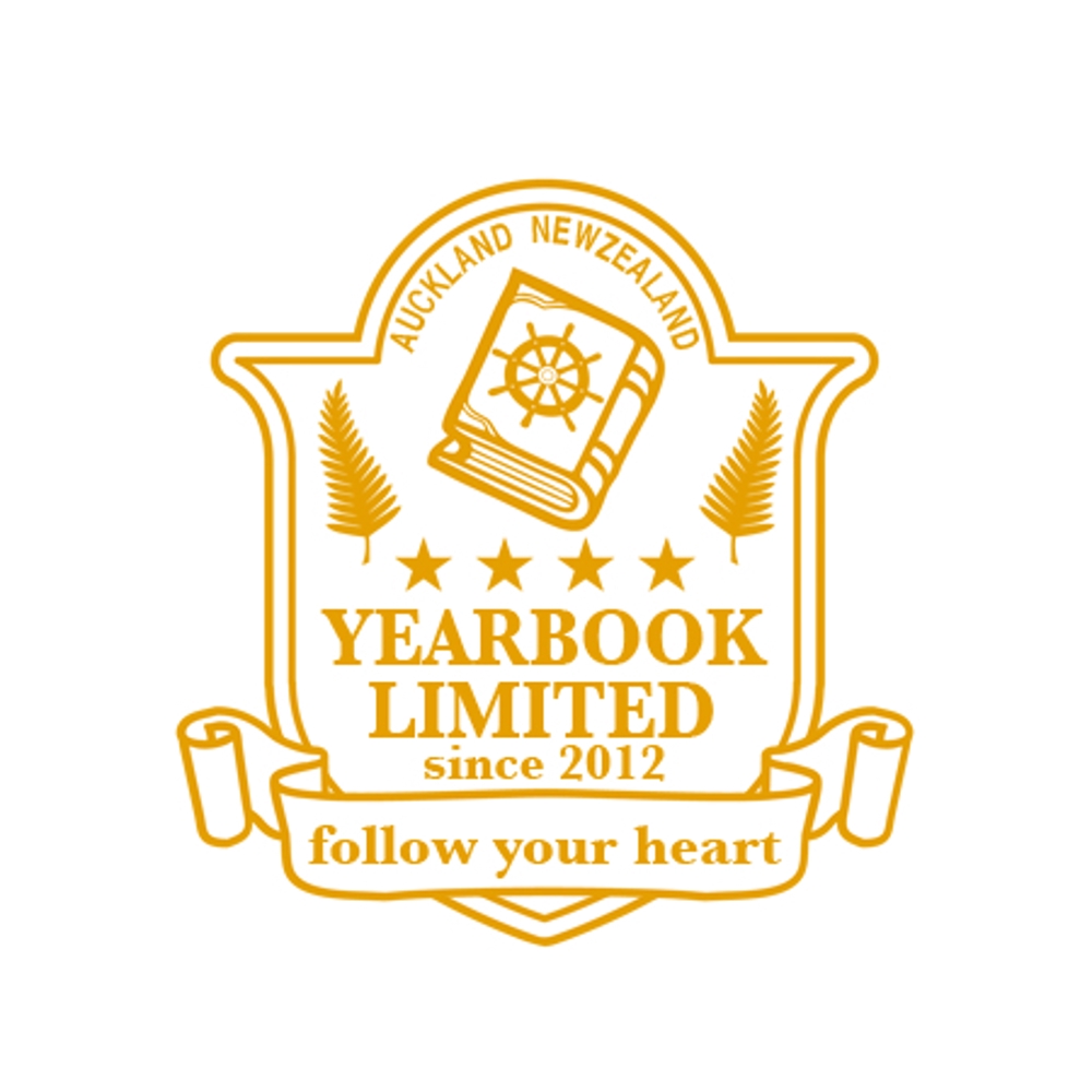 「「Yearbook　Limited」」のロゴ作成