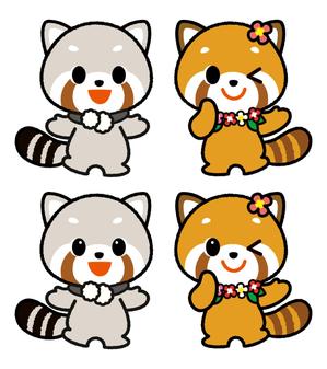 イラストレーターしまこ (shimakoinfo)さんのレッサーパンダのキャラクターデザインへの提案