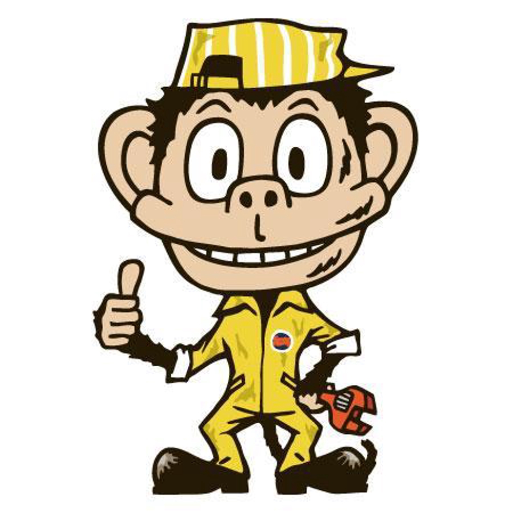 自動車修理工場「グリース　モンキー」のイメージキャラクター制作