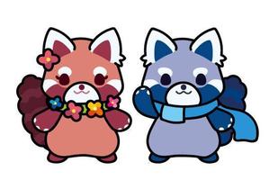 ジュン (jun_lucky)さんのレッサーパンダのキャラクターデザインへの提案