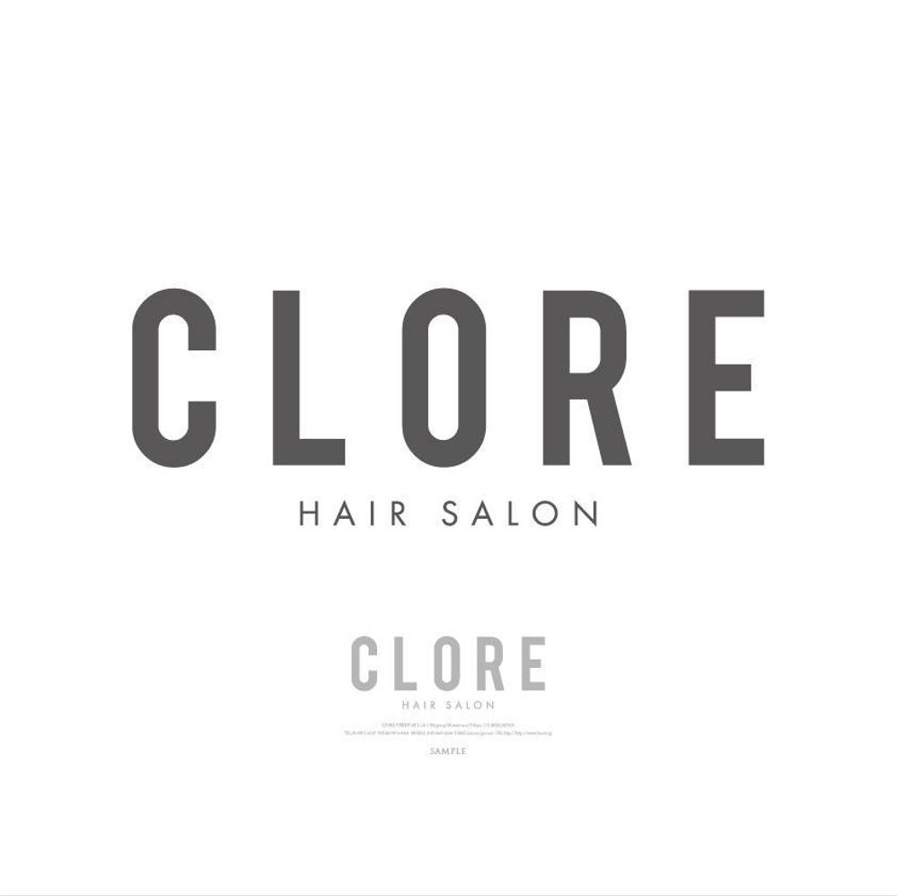 ＣＬＯＲＥ（クロレ）美容室　の　ロゴ　作成リニューアルオープンに伴う