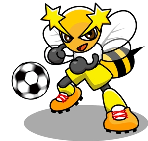 Le-ciel (gui_le-ciel)さんのサッカーチーム 蜂のキャラクターデザインへの提案