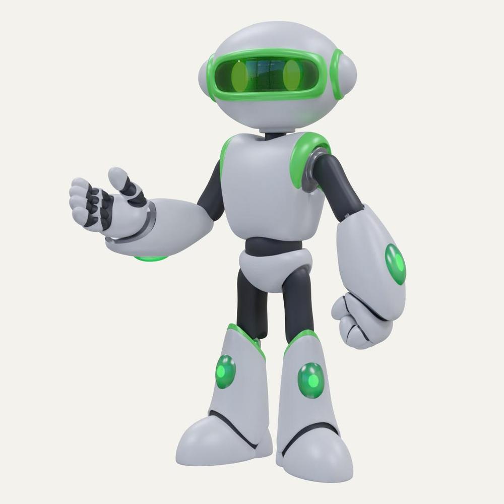 ロボットによるアウトソーシングサービスの3Dロボキャラ作成