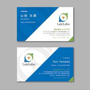 TYPOGRAPHIA (Typograph)さんのマッチイングサイト「レイトラボ」の名刺デザインへの提案