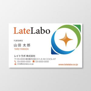 T-aki (T-aki)さんのマッチイングサイト「レイトラボ」の名刺デザインへの提案