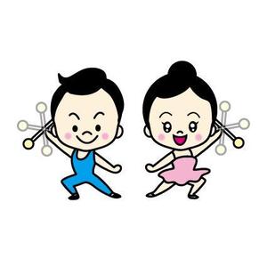 hakka (hakka)さんのバトントワリングの子供キャラクター（男女ペア）への提案