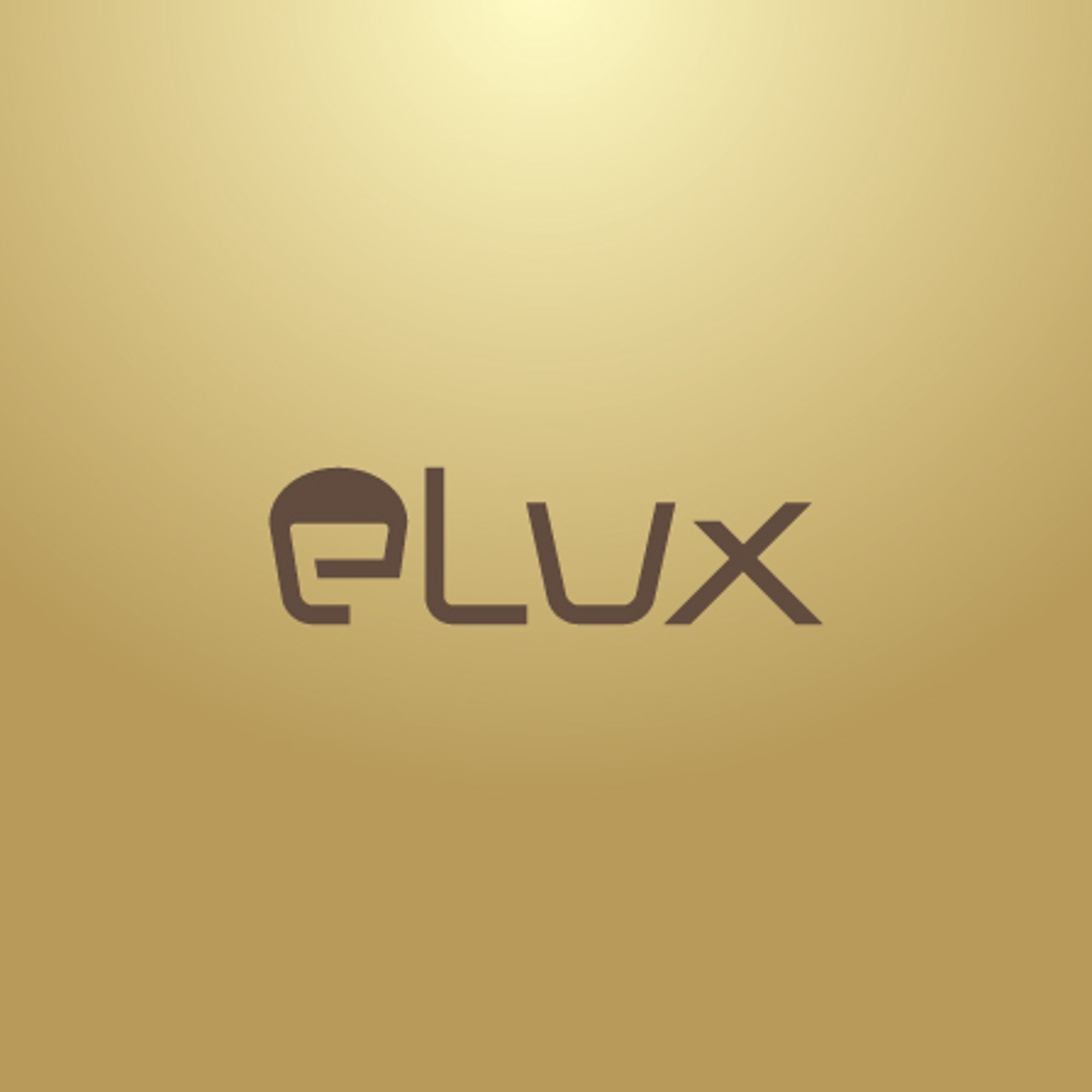 「eLux」照明器具会社のロゴ作成