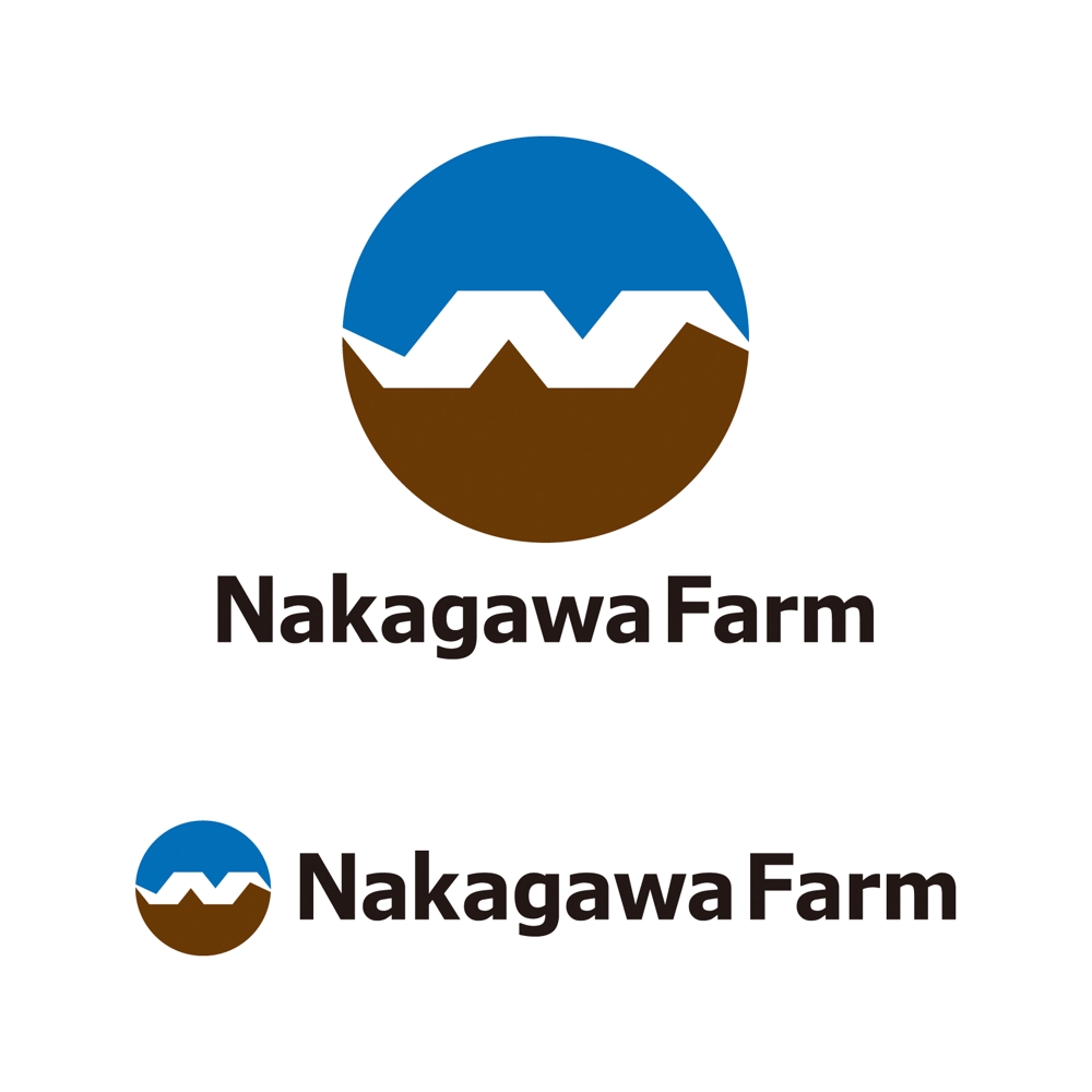 農園「ナカガワファーム」のロゴ