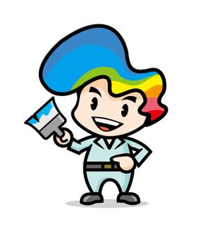 松本イチロウ (tora_jiroh)さんの塗装工事会社のキャラクターデザインへの提案