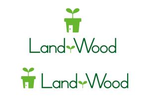 さんの「LandーWood　ランドウッド　どちらでも構いません」のロゴ作成への提案