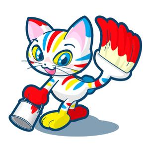 かのうぷす (id_canopus)さんの塗装工事会社のキャラクターデザインへの提案