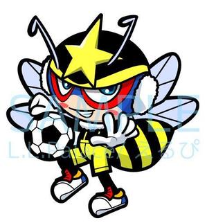 株式会社エルエルパレス／岩気裕司 (elpiy)さんのサッカーチーム 蜂のキャラクターデザインへの提案