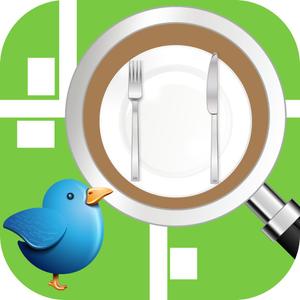TOP55 (TOP55)さんのTwitterとグルメ検索をミックスしたようなアプリ（iOS）のアイコンデザインへの提案