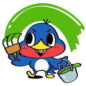 BlackPenguin (BlackPenguin)さんの塗装工事会社のキャラクターデザインへの提案