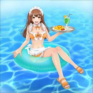 Ｎ (nanase-z)さんのプールに落ちたグラビアメイドのイラスト制作(雑貨制作用)への提案