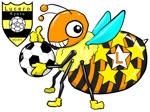 AZUMI (kerokerokaeru176)さんのサッカーチーム 蜂のキャラクターデザインへの提案