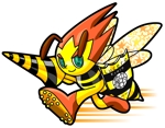 かのうぷす (id_canopus)さんのサッカーチーム 蜂のキャラクターデザインへの提案