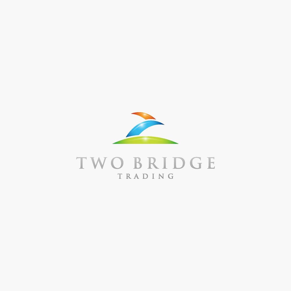 『トゥー・ブリッジ株式会社』　輸出入貿易会社のロゴ作成です。英字はTWO・BRIDGE　CO.,LTD.です。