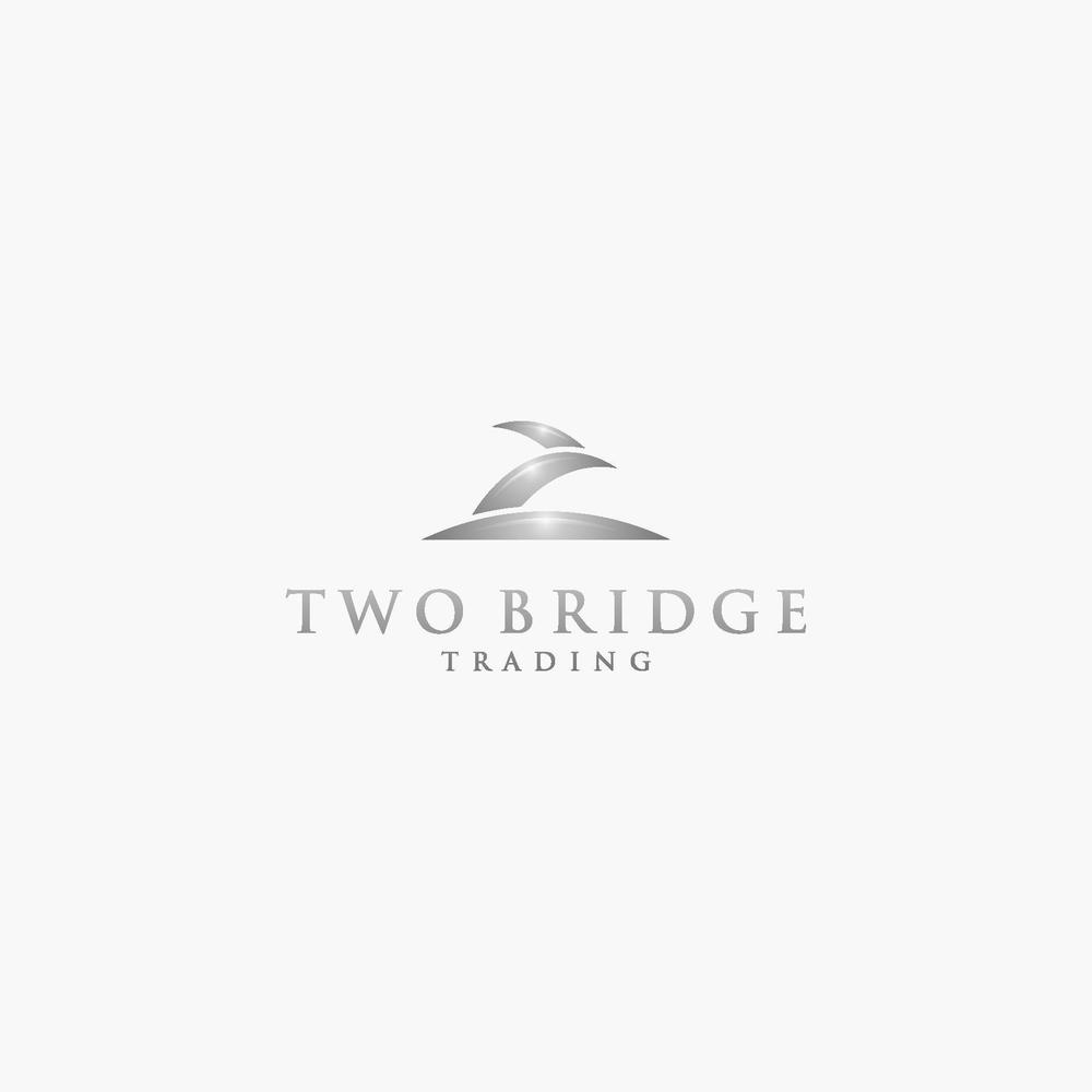 『トゥー・ブリッジ株式会社』　輸出入貿易会社のロゴ作成です。英字はTWO・BRIDGE　CO.,LTD.です。