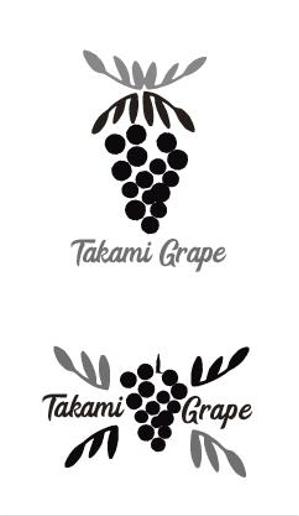 GOROSOME (RYOQUVO)さんの高級ぶどうの海外販売用ブランド「Takami Grape」のロゴ制作依頼への提案