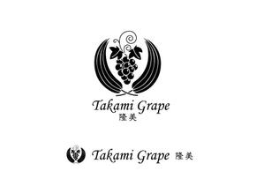 marukei (marukei)さんの高級ぶどうの海外販売用ブランド「Takami Grape」のロゴ制作依頼への提案