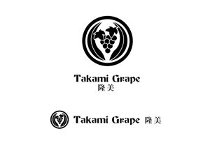 marukei (marukei)さんの高級ぶどうの海外販売用ブランド「Takami Grape」のロゴ制作依頼への提案