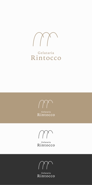 designdesign (designdesign)さんのオーガニックジェラートショップ「Gelateria RIntocco」のロゴへの提案