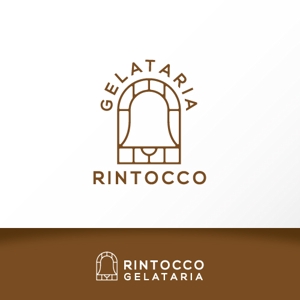 カタチデザイン (katachidesign)さんのオーガニックジェラートショップ「Gelateria RIntocco」のロゴへの提案