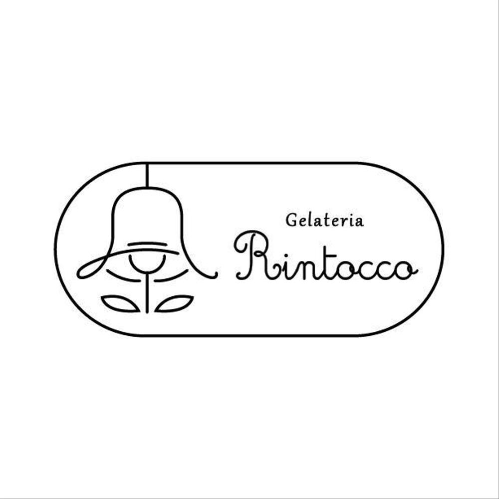 オーガニックジェラートショップ「Gelateria RIntocco」のロゴ